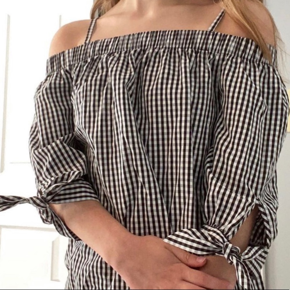 IZBYER GINGHAM DRESS TOP!